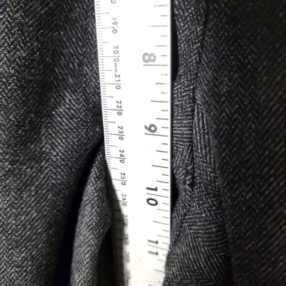 Kenar Womens Moto Style Dress Pants Zip Legs Sz 10 Zip Pockets Lined Grey Tweed - Picture 11 of 16